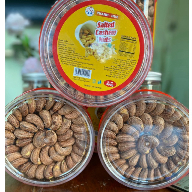 500GRAM HẠT ĐIỀU RANG MUỐI NGUYÊN LỤA BÌNH PHƯỚC