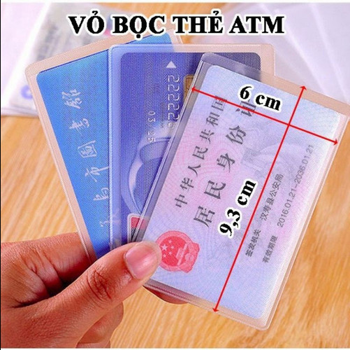 Vỏ bọc thẻ căn cước, atm, thẻ nhân viên