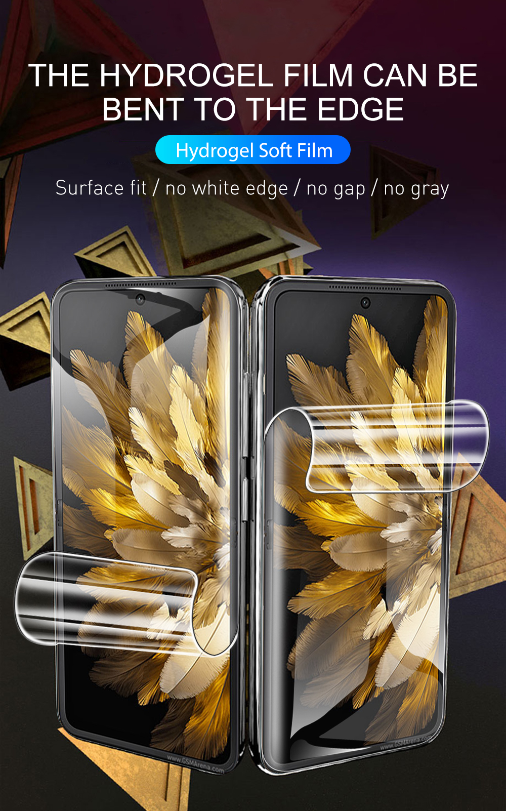 Relaxtoo For Oppo Find N3 Flip 3in1 Hydrogel Film Screen Protector Soft Film Poly For FindN3 Flip N3Flip FindN3Flip Front Back Protective Camera Sticker. 