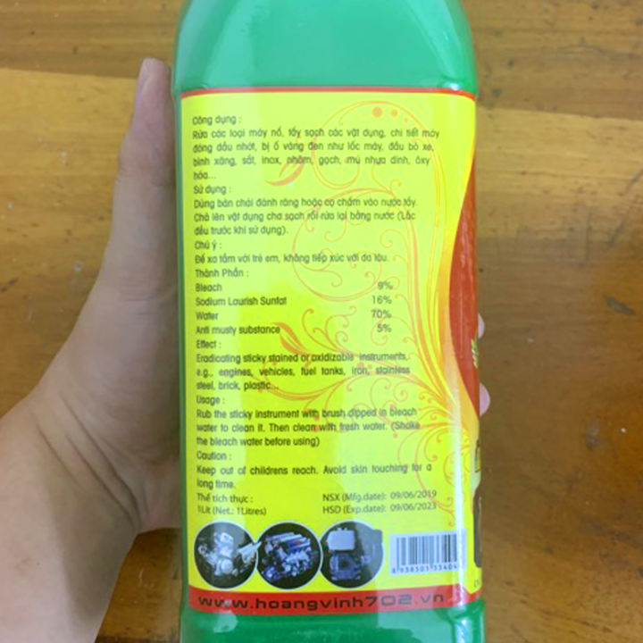 Dung Dịch Tẩy Rửa Lốc Máy Siêu Sạch 702 1LÍT/500Ml - Dung Dịch Vệ Sinh Đầu Bò - Dung Dịch Tẩy Lốc Máy Xe Máy- Nước Tẩy Trắng Cực Mạnh 702 Tẩy Rửa Bình Xăng Con, Inox, Nhôm - Nước Tẩy Rửa Đa Năng- Nước Rửa Xe Máy Cao Cấp Kivo