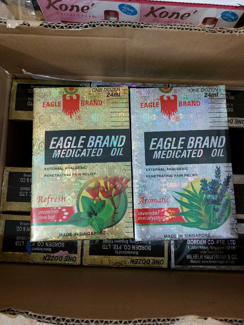 DẦU GIÓ TRẮNG EAGLE BRAND AROMATIC LAVENDER EUCALYPTUS - HỘP LỚN 24ML