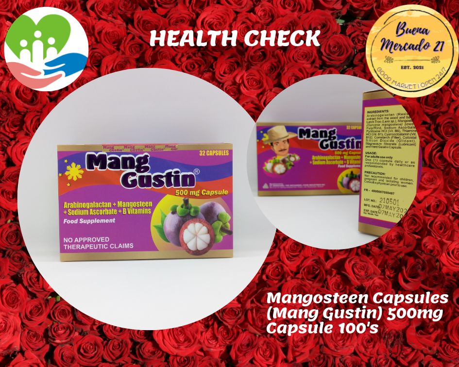Mangosteen Capsules (Mang Gustin) 500mg Capsule 100's Lazada PH