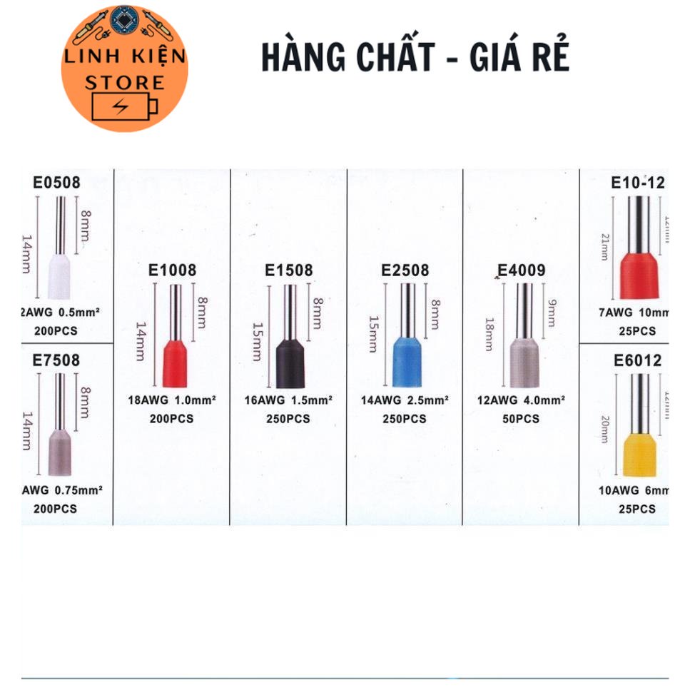 Đầu cos e7508 đỏ, vàng, xanh dương