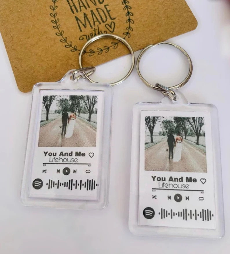 Móc khóa handmade bài hát Spotify theo yêu cầu