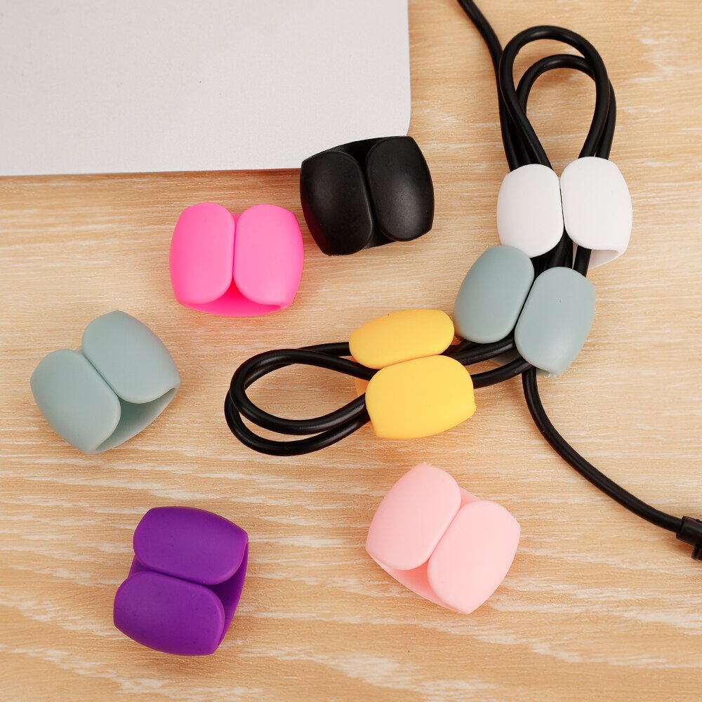 1/5 cái Cáp Sạc Cáp Tai nghe clip lưu trữ cáp dữ liệu khóa Bộ Kẹp giữ dây cáp quản lý cáp