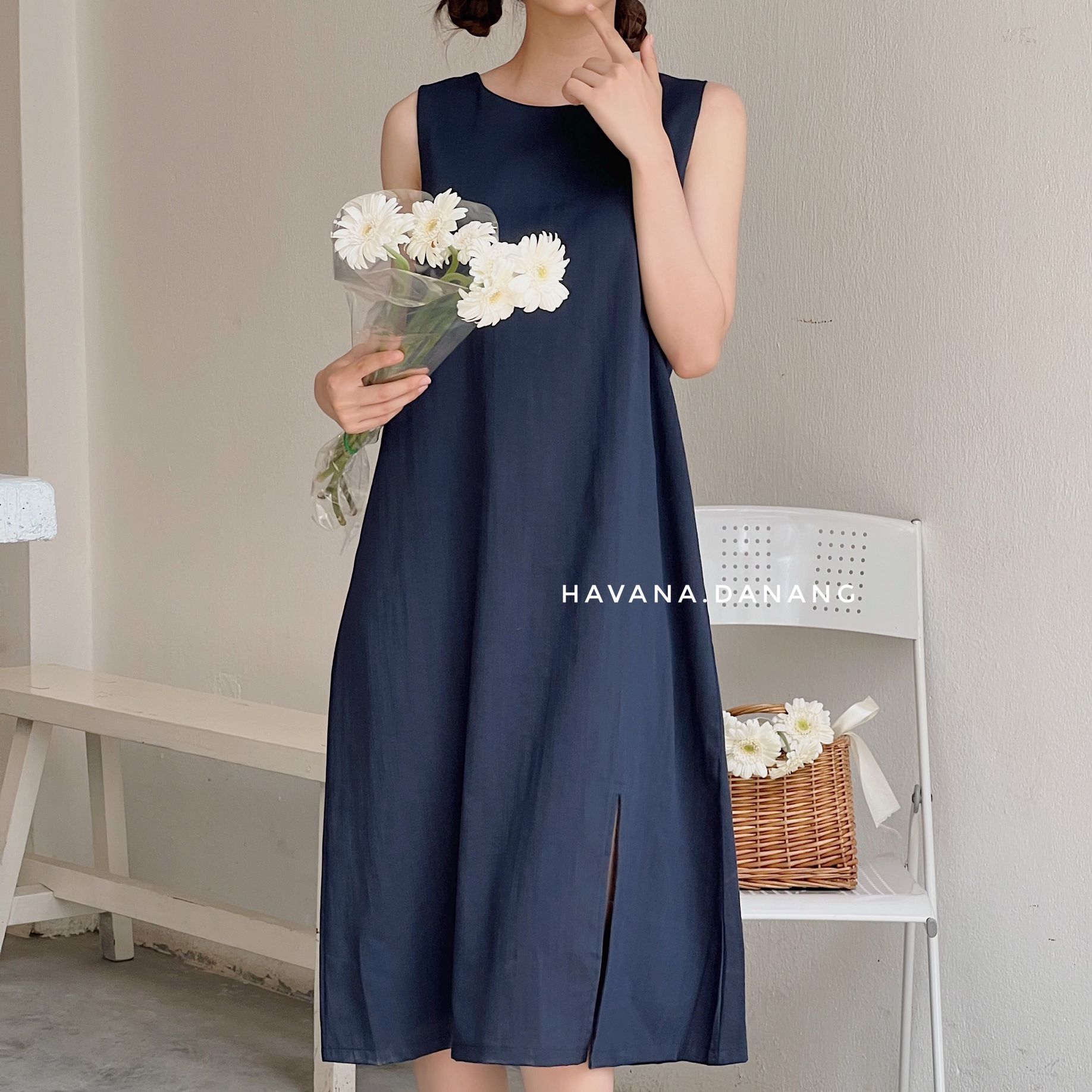 Đầm kiểu sát nách, đầm freesize 5 màu