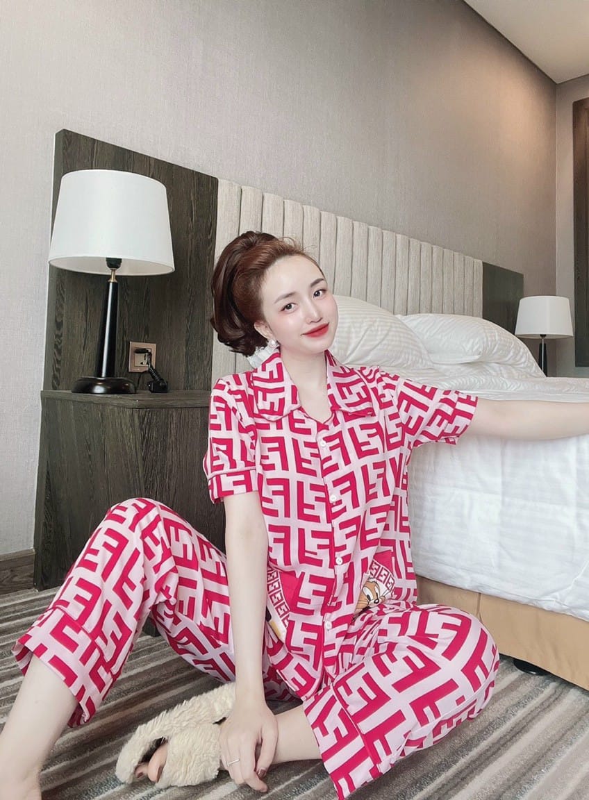 Set Bộ Lụa Mango Dài , Họa Tiết Siêu Xinh  ( dưới 60kg) - SP Y Hình