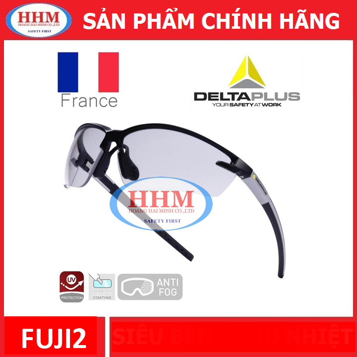 Kính bảo hộ cao cấp Deltaplus FUJI2 - màu trắng