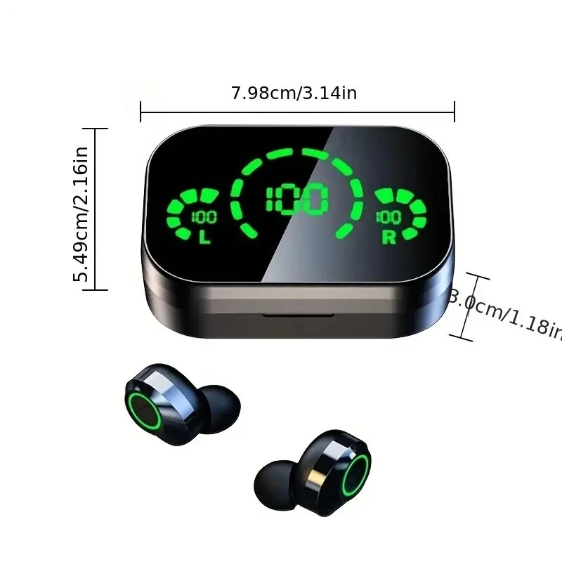 TWS Wireless Headphones Stereo HiFi Headset With Microphone Bluetooth Earphone Noise Reduction Earbuds，For Xiaomi Samsung Phone. 