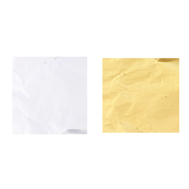 100pcs Candy Paper Aluminum Foil Paper Candy Chocolate Wrapping Gold ...