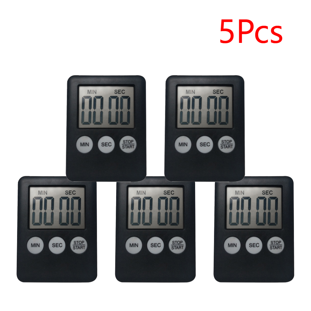 【Free Returns】 Digital Kitchen Timer with Loud Alarm for Cooking, 1-5 Pieces.
