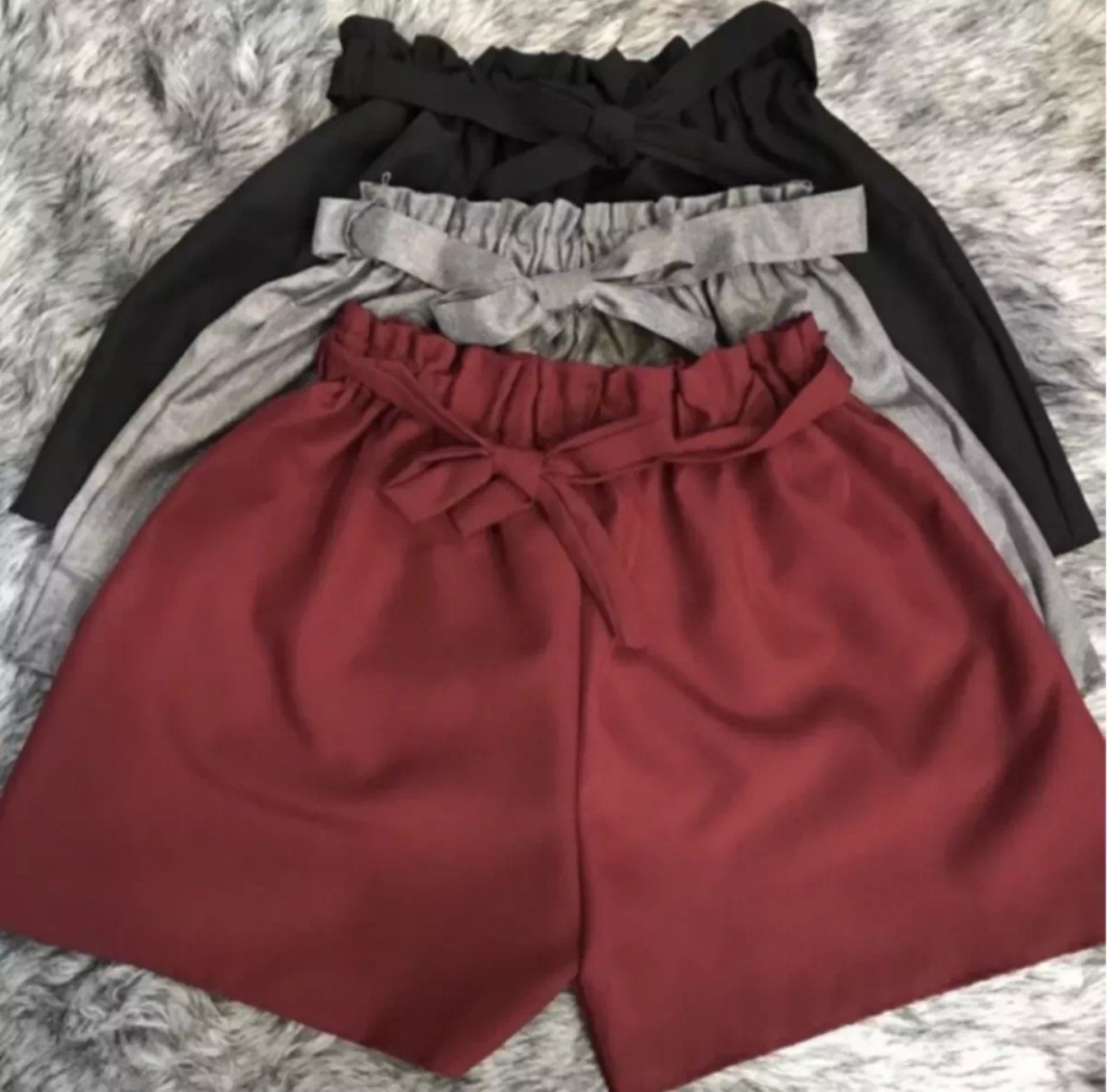 [HCM] QUẦN SHORT CỘT NƠ LƯNG CAO NỮ