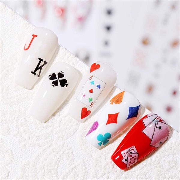 Stickers bài JO-1083 dán móng trang trí móng (Miếng)