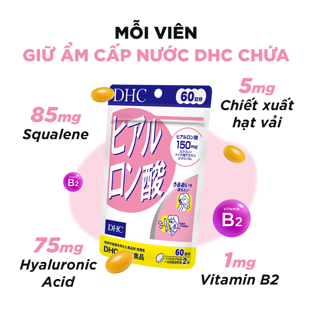 Combo Viên Uống DHC Nuôi Dưỡng Làn Da 60N (Multi & HA)