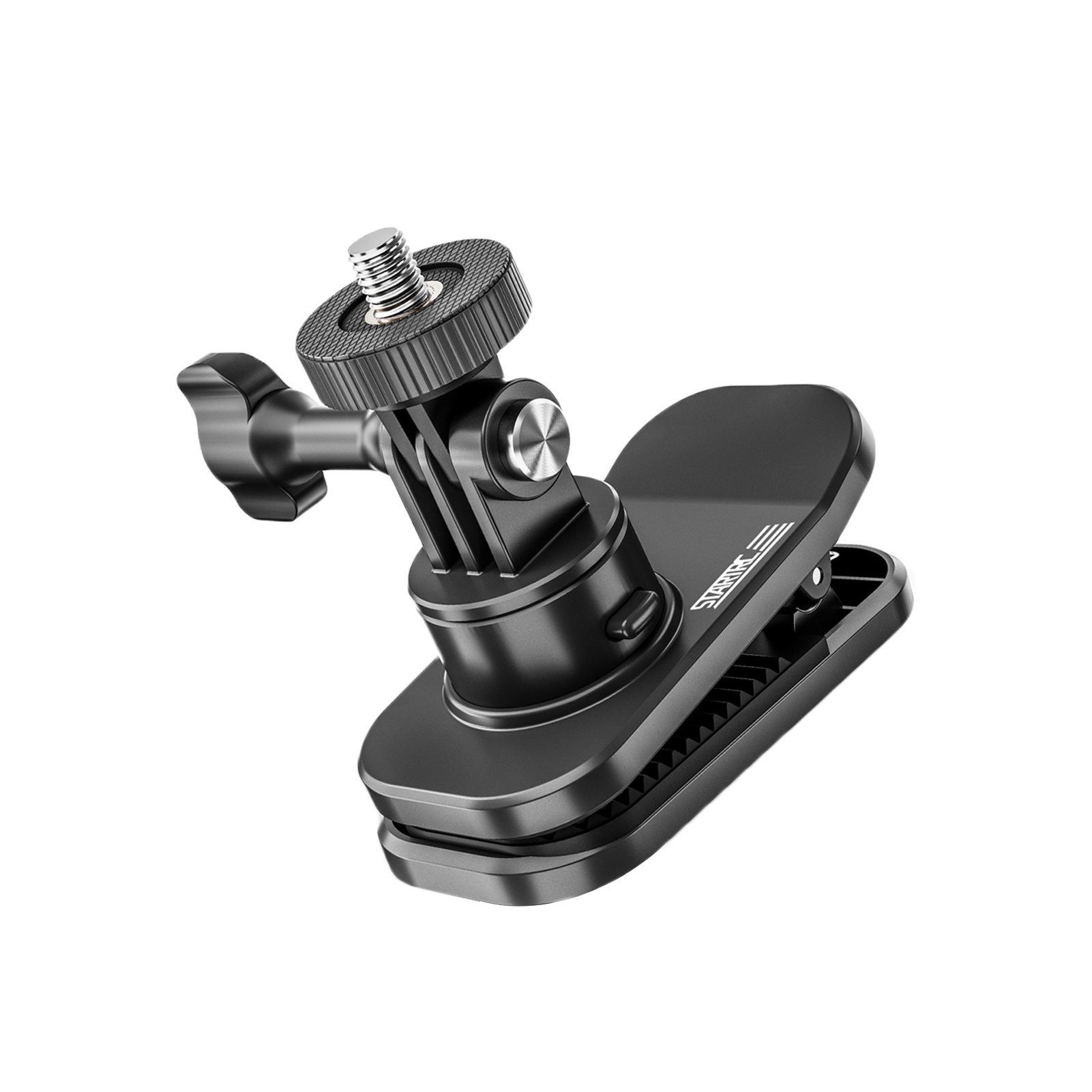 Startrc backpack camera mount strap clip mount quick release 360°rotatable with sports camera adapter & 1/4in adapter compatible with max/12/11/10/9/8 dji action 2/3/4