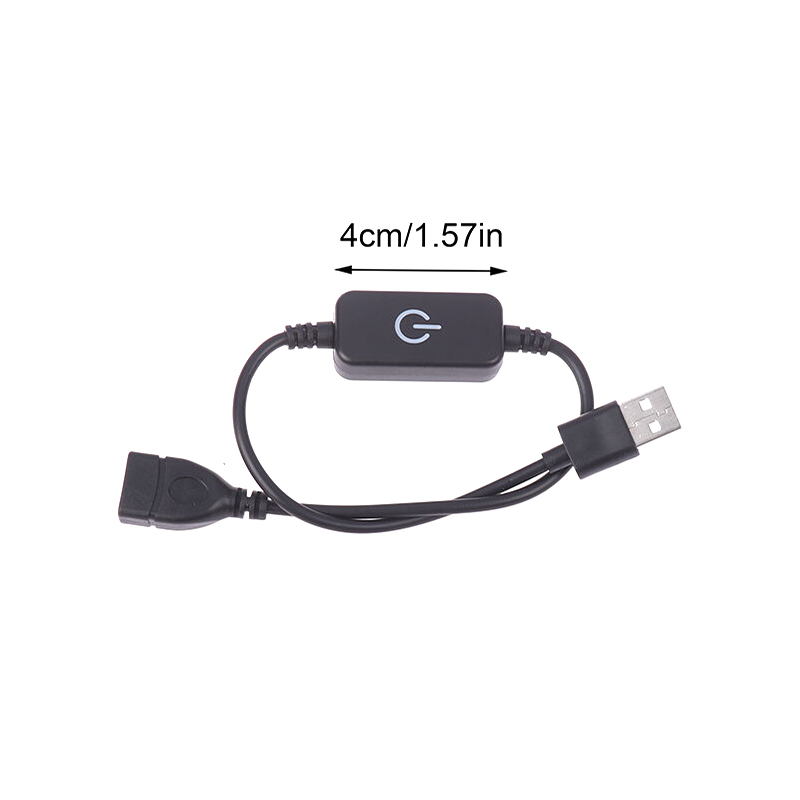 Usb Dims DC 5V USB LED Inline Touch Dimming Switch 30CM ON Off Button Extension ...