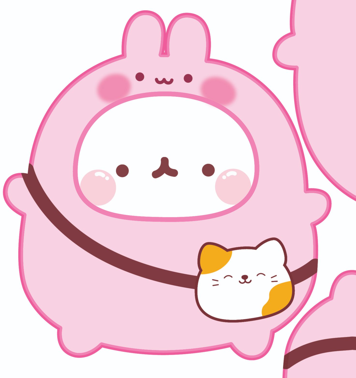 [QSN] Squishy thỏ Molang bằng giấy - bộ kit ( nửa tờA4 )( vui lòng đọc mô tả )