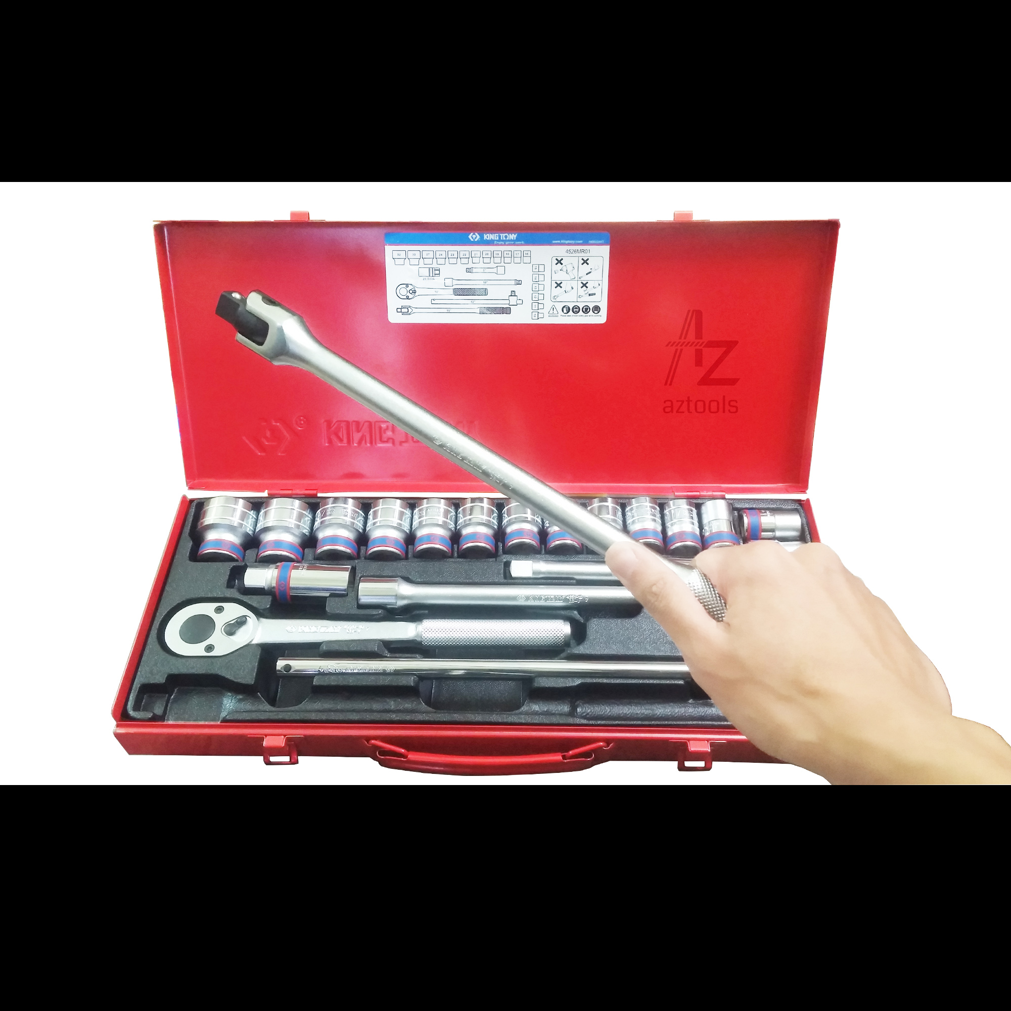Bộ khẩu tuýp Kingtony 24 chi tiết