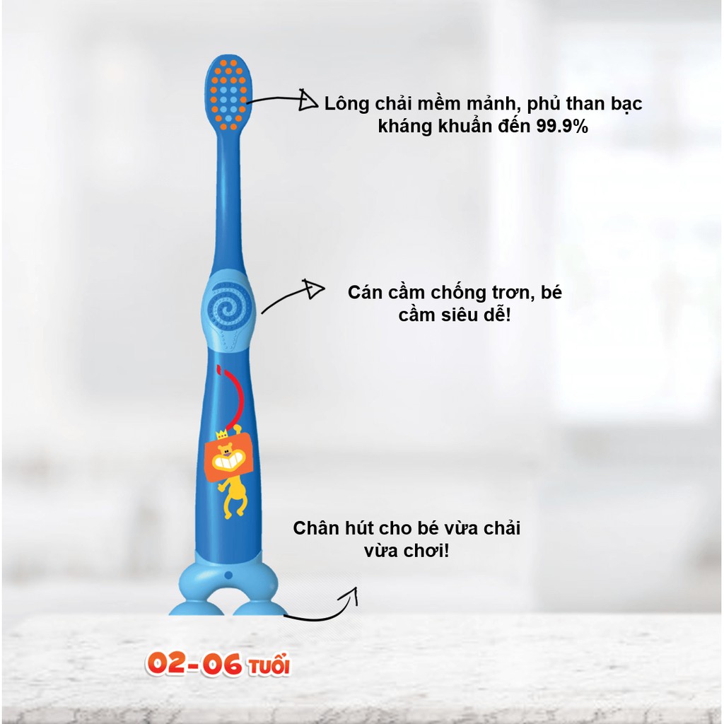 Bàn Chải Đánh Răng PS Cho Bé 2-6 Tuổi