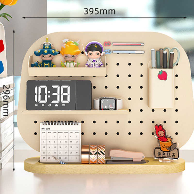 Office book desktop, vertical hole board, shelf, porch ornament, storage countertop decoration, fixed magnetic good things