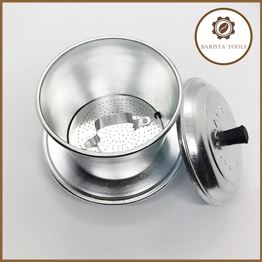 Bộ phin pha cà phê nhôm - thủy tinh loại 100g