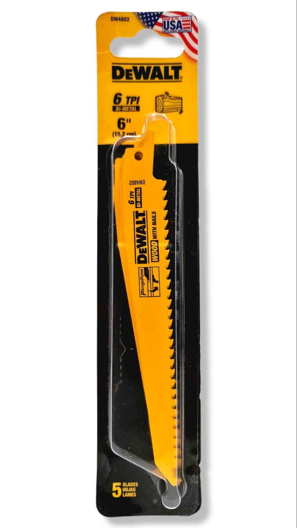 DEWALT ใบเลื่อย สำหรับ เลื่อยชัก (ตัดไม้) ขนาด นิ้ว รุ่น DW4802