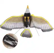 ภาพขนาดย่อของภาพหน้าปกสินค้า( เร็ว1วัน) นกใส่ถ่าน ปีกขยับได้ นกมีเสียง นกเหยี่ยว ไล่นก มีไฟแดงที่ตา และรุ่นบินได้อย่างเดียว นกแก้ว อุปกรณ์ครบชุด จากร้าน Plaitahngshop2020 บน Lazada ภาพที่ 4