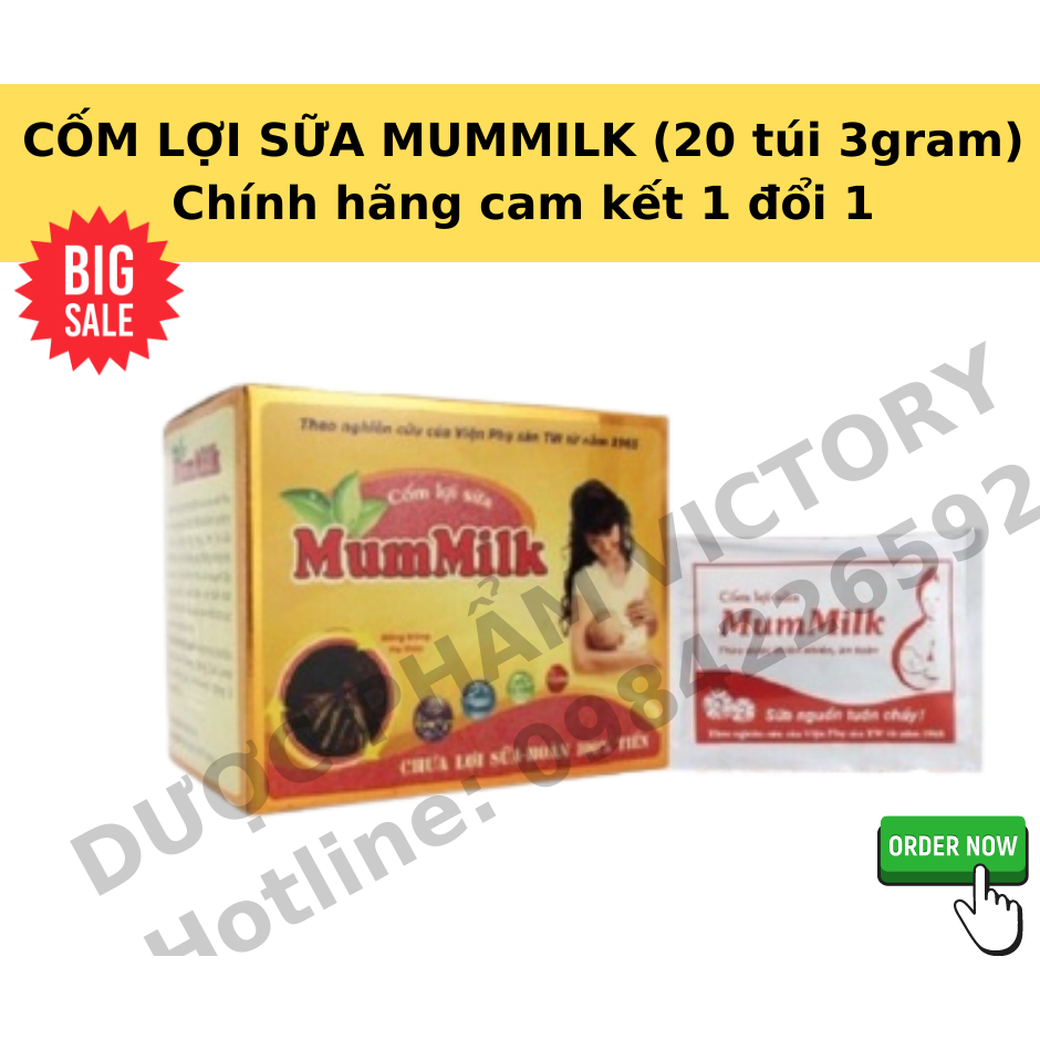 [shipnhanh]Cốm lợi sữa Mummilk Đông Trùng Hạ Thảo/ màu trắng (lợi sữa, chống tắt sữa, bỗ sung khoáng chất cho mẹ bỉm)