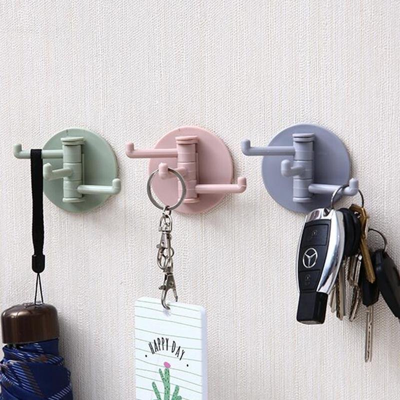 (Hỏa Tốc HCM)Móc Treo Đồ Dán Tường 3 Chấu Đa Năng