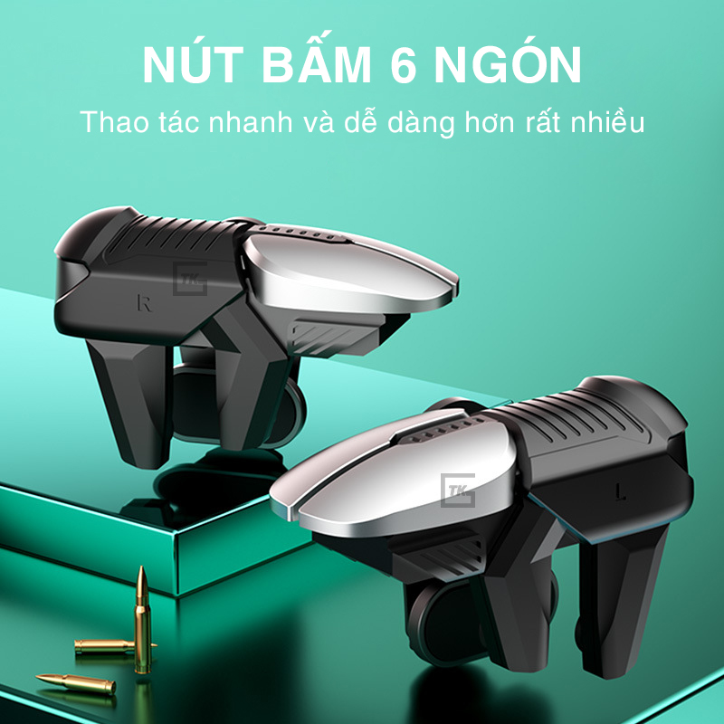 Nút bấm chơi game S07 | Nút bấm 6 ngón chơi game FPS