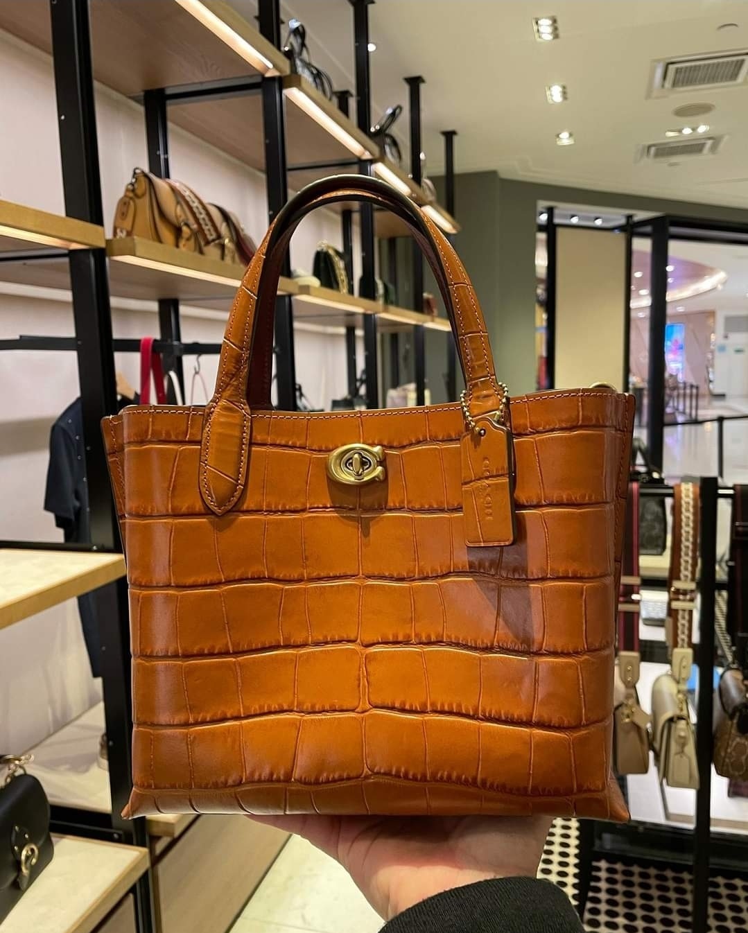 Best 25+ Deals for Coach Croc Embossed Leather Satchel | Poshmark