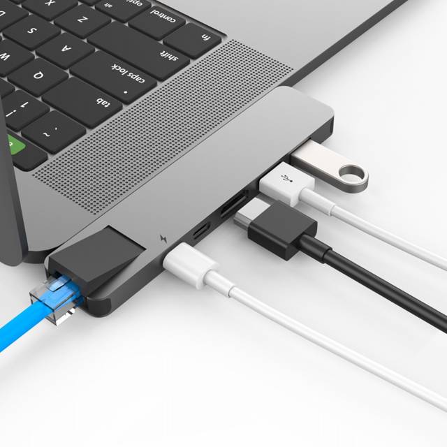 Cổng chuyển HyperDrive Net 6-in-2 Hub (GN28N) for USB-C MacBook Pro - TOPSTORE