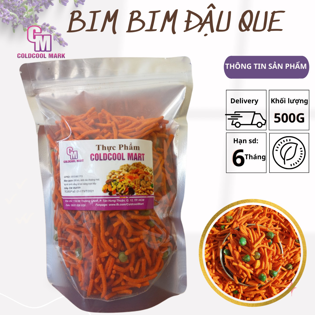 Bimbim que đậu hà lan 500g coldcool mart
