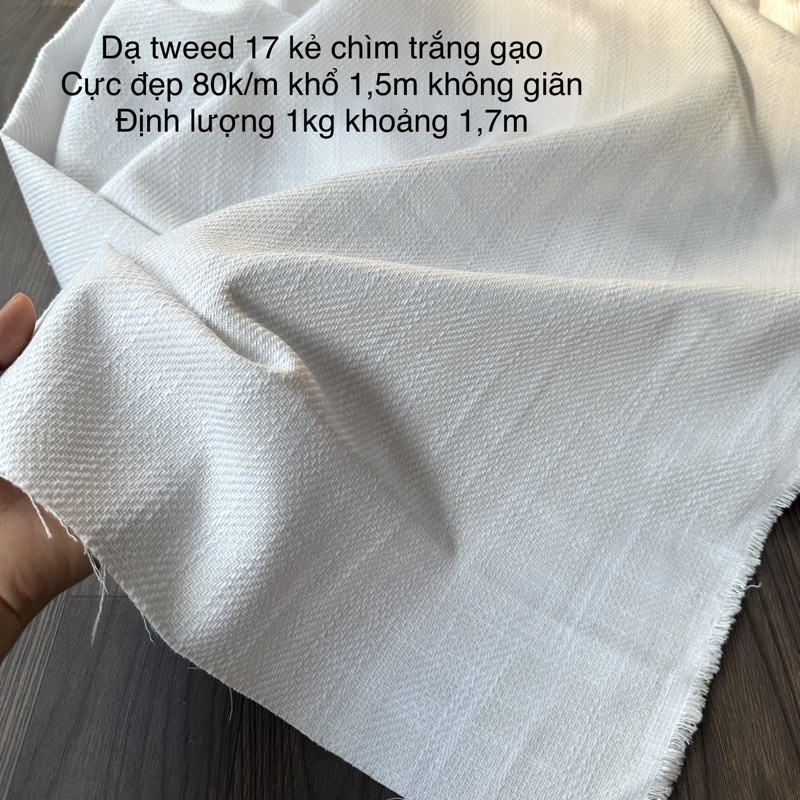 Vải dạ tweed - vải dạ vest, chân váy hàn quốc áo khoác, may vest-zip