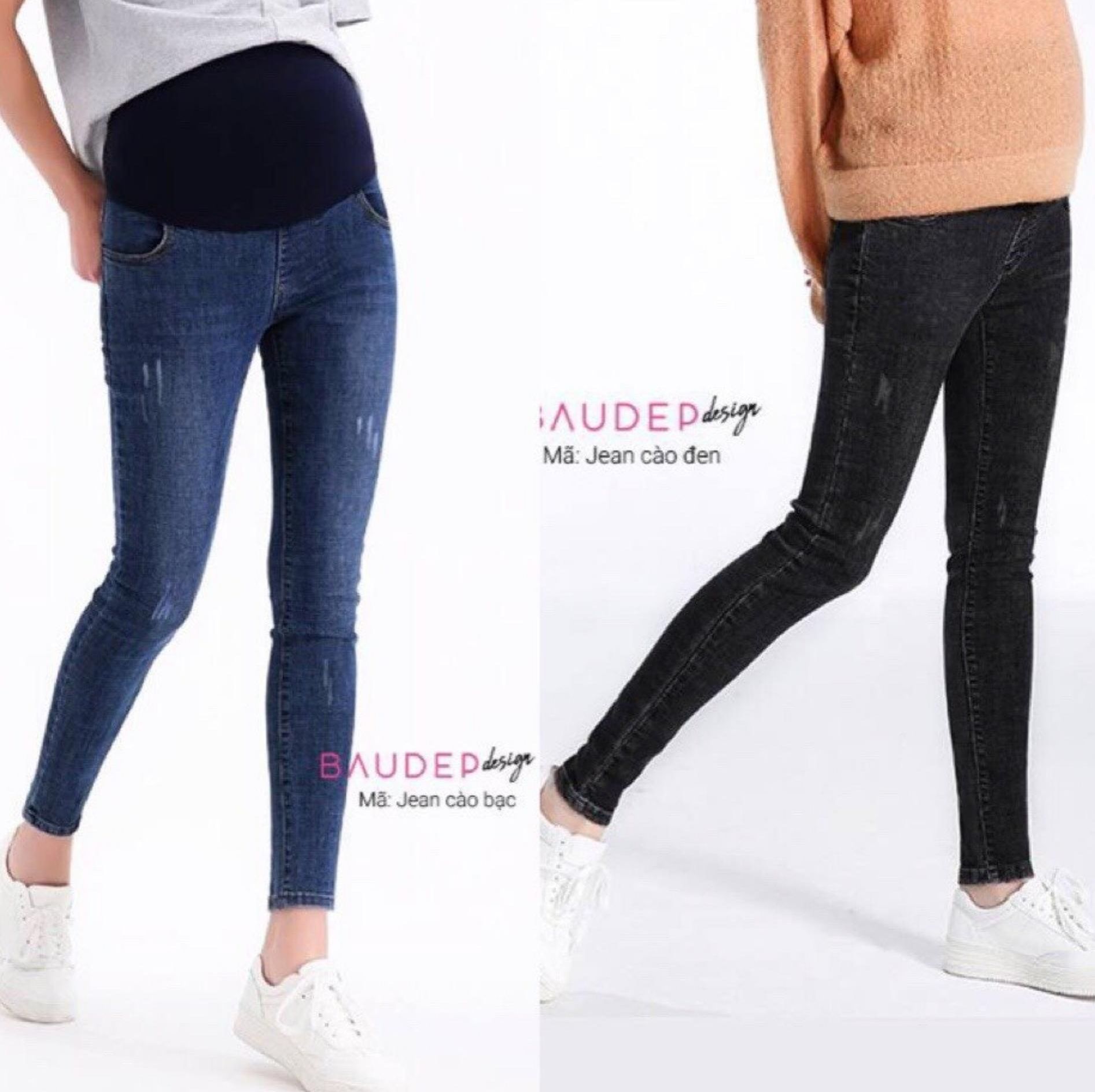 [FREESHIPMAX]quần bò bầu thời trang giá rẻ