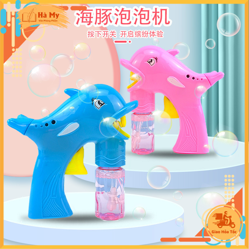 Đồ chơi bắn bong bóng cá heo 77-1