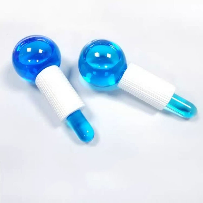 【iLoveyouso Store】1/2Pcs Box Crystal Ice Hockey Roller Energy Massage Facial Crystal Ball Massager Water Wave Ice Globes Skin Care.