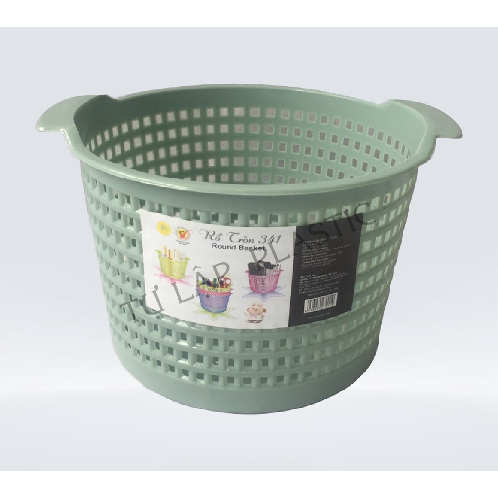 Rổ tròn TỰ LẬP TL 341 - 18.5 X 16.5 X11.5 cm - (Giao Màu Ngẫu Nhiên)