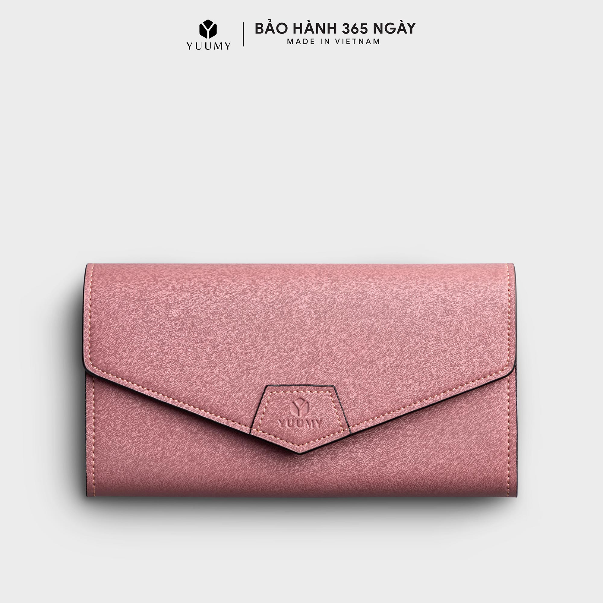 Ví da nữ cầm tay nắp gập yuumy seasand yv61