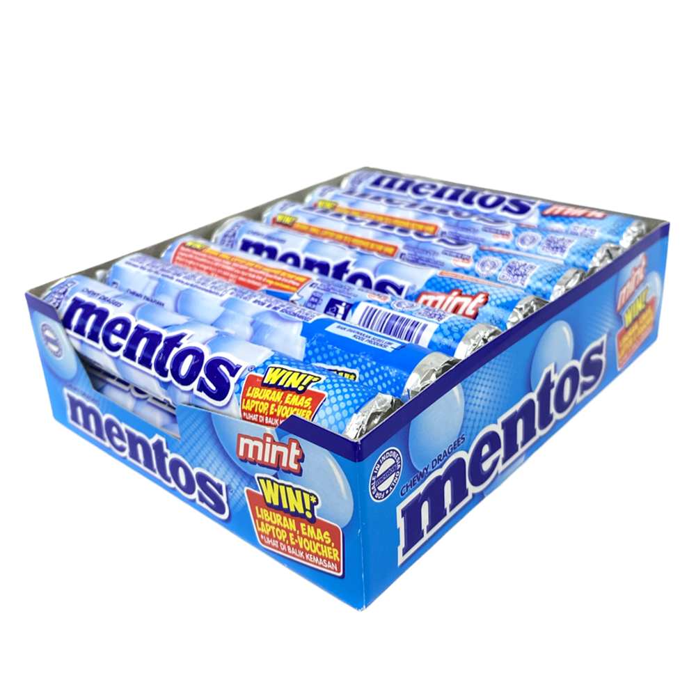 Mentos Mint Fruit rolls - 14 tubes Pack | Lazada Singapore