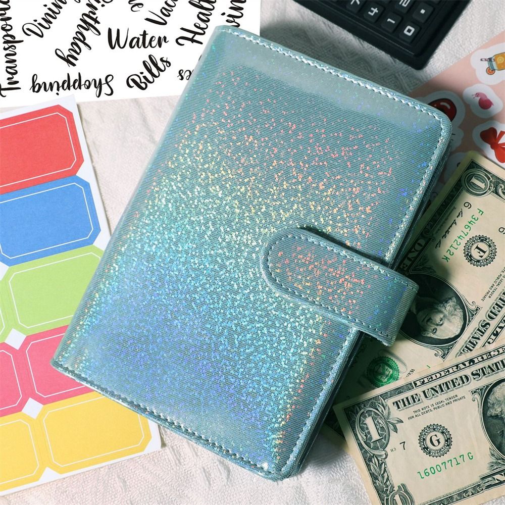 BUNSB Bill Organizer Office 6 Hole Cash Envelopes Money Saving Binder Pockets Binder Notebook Binder Budget Budget Planner Notebook Cash Book