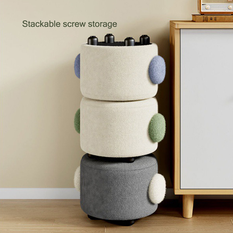 Small round stool Sitting room tea table stool Shoe changing stool Children's stool Bench, stool, floor chair A small chair, a low stool