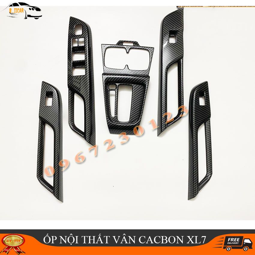 ỐP NỘI THẤT SUZUKI XL7 , VÂN CARBON CAO CẤP