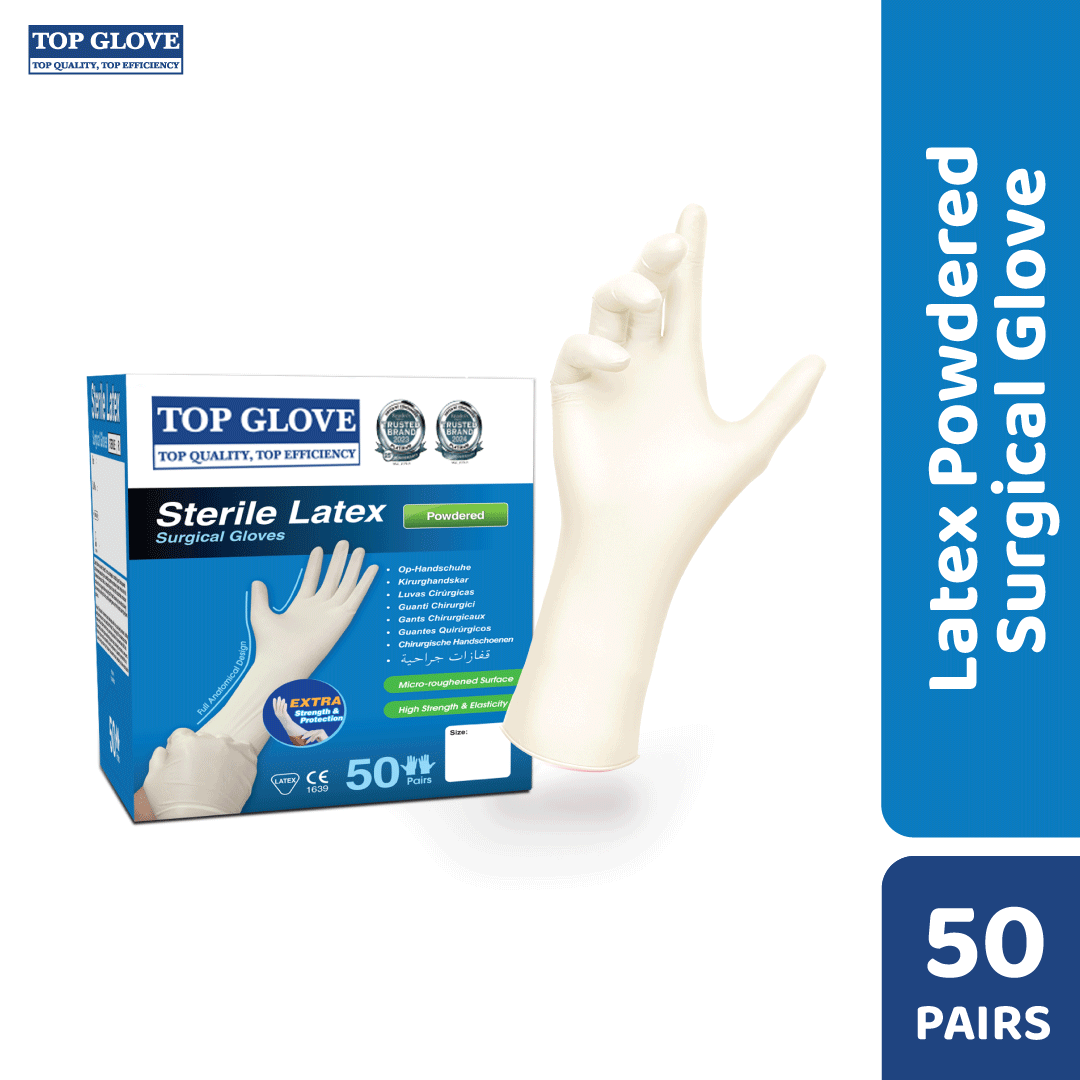 Top Glove Sterile Latex Zarys Top Glove Latex Powder Free Surgical