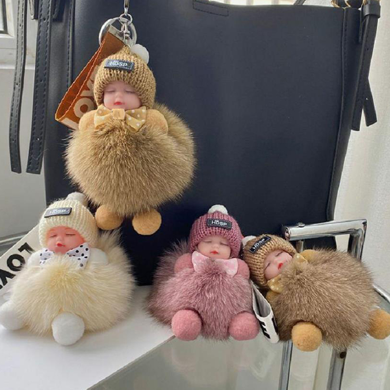 Sleeping%20Baby%20Keychain%20Cute%20Fluffy%20Plush%20Doll%20Keychains%20Women%20Girl%20Bags%20Pendant%20Cars%20Key%20Ring%20Backpack%20Decoration%20Gift%20CVFHHH%20-%20Image%202