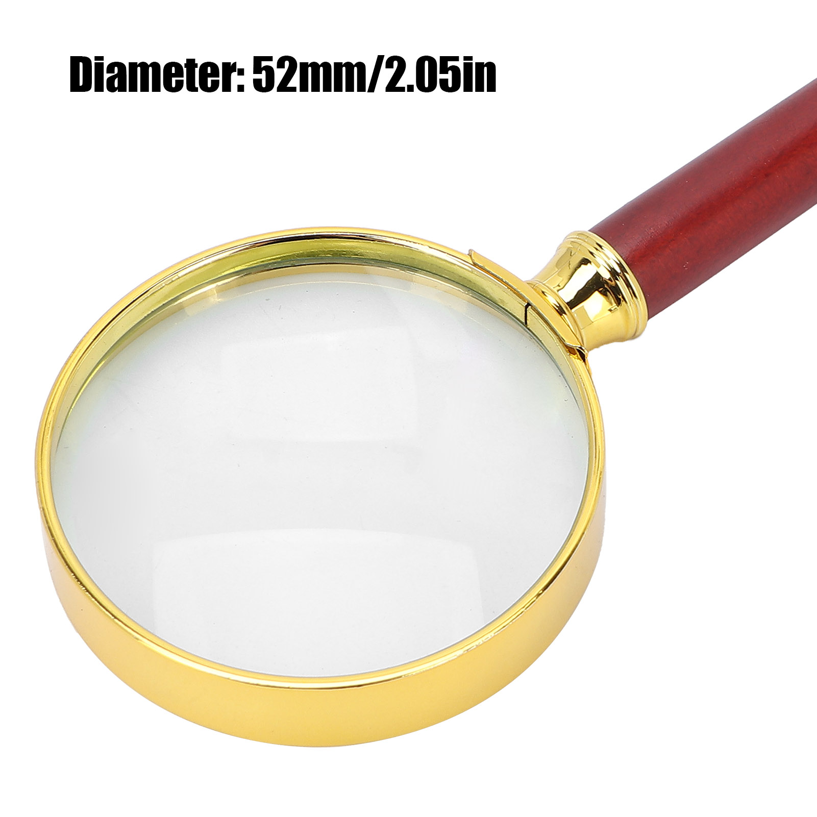 [Fancytoy] 10X Handheld Magnifying Glass Reading Magnifier With Wooden Handle