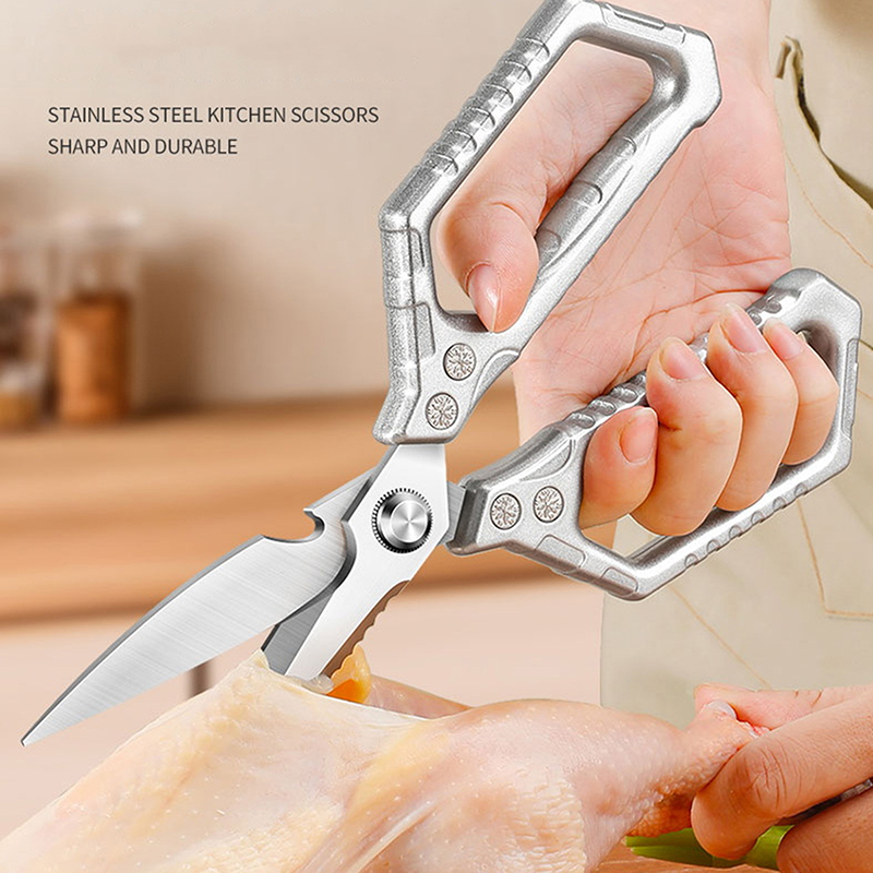 Turkey Scissors Kitchen Scissors Stainless Steel Heavy Duty Shears Cutter Professional ...