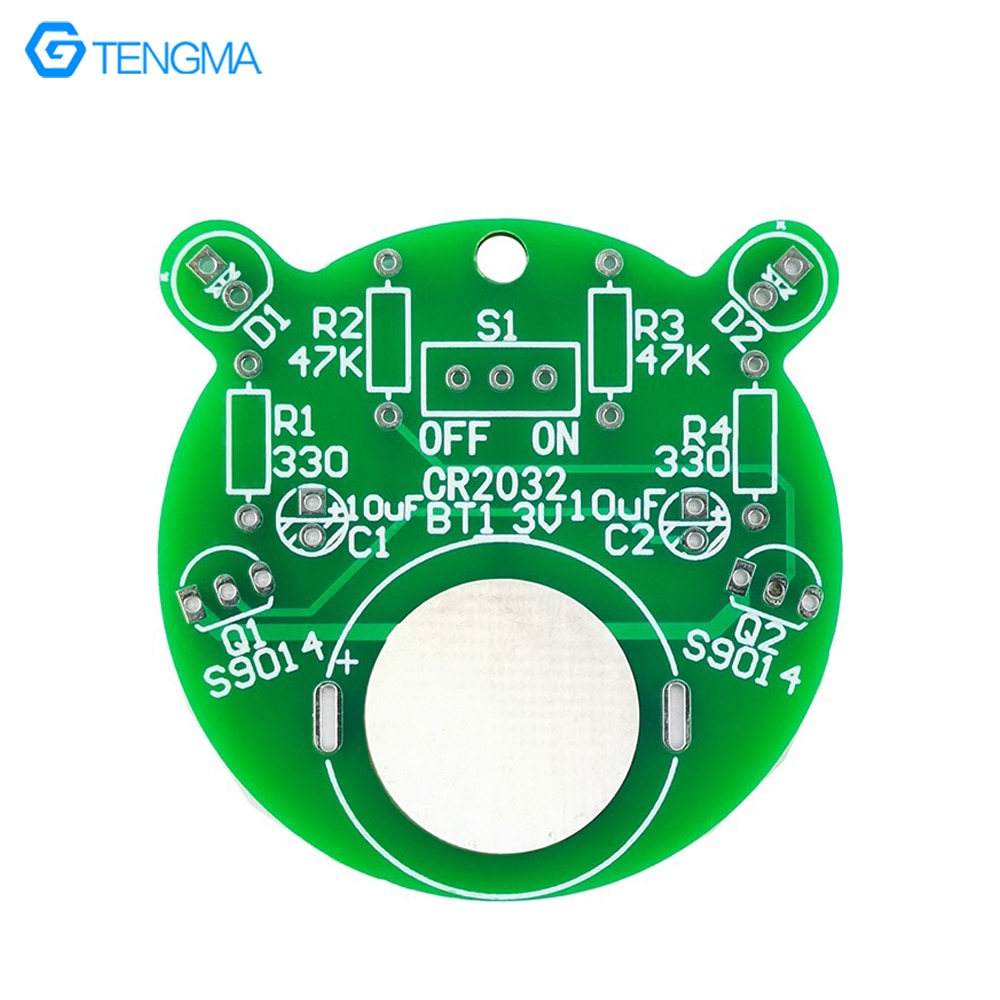 LED Flicker Lamp Kit Triode Control Self-Excited Multi-Harmonic Oscillation Circuit Electronic Production Parts DIY Assembly