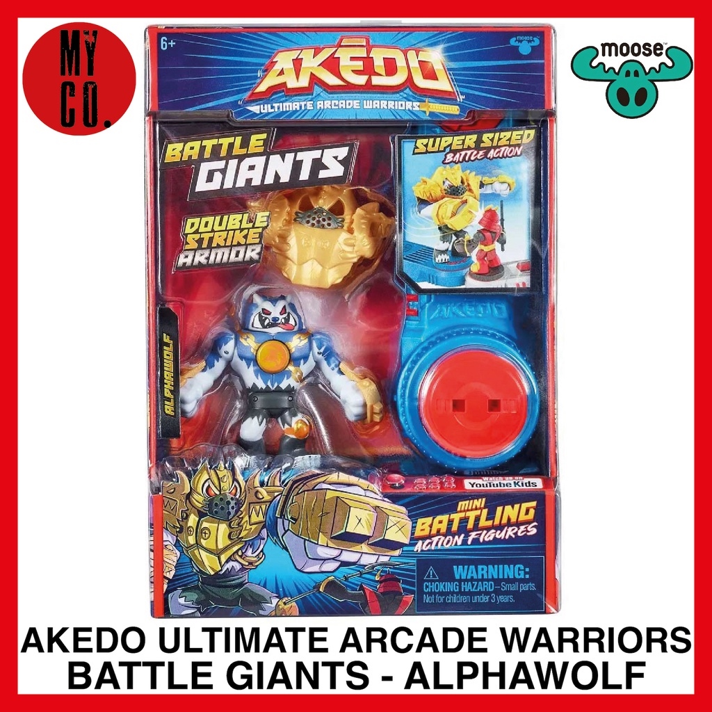  Akedo - Ultimate Arcade Warriors Battle Giants Versus Pack -  Scratch-Atron VS Tonk - Mini Battling Action Figures Ready