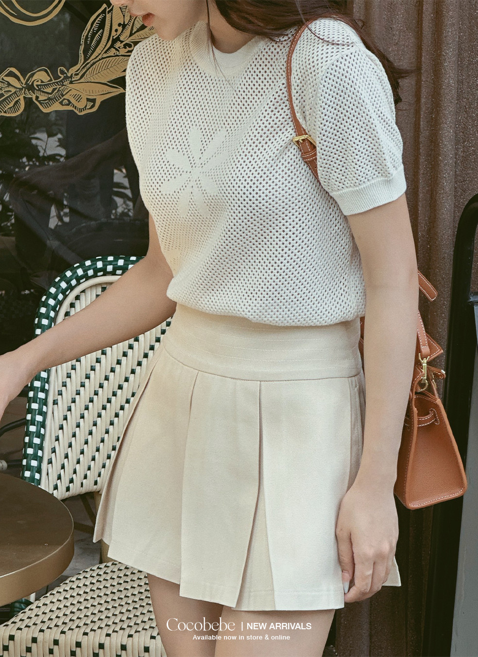 Áo len tay ngắn COCOBEBE LOIS TOP